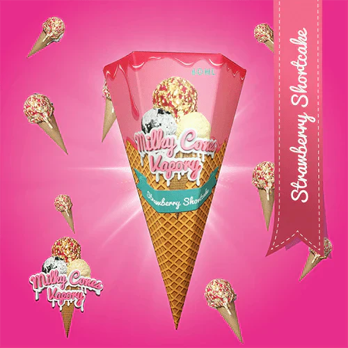 Milky Cones Vapory - Strawberry Shortcake E-Liquid