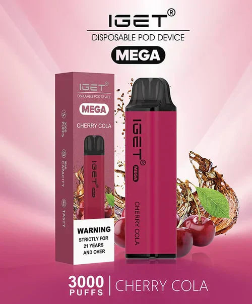IGET MEGA (3000 Puffs) Disposable Vape | Long-Lasting Flavor & Smooth Draws