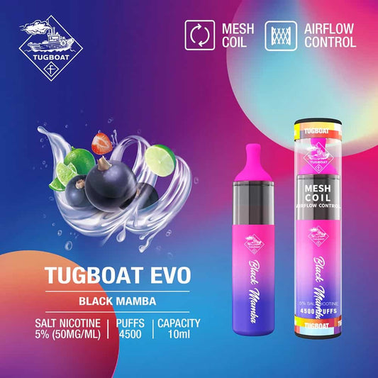 Tugboat Evo Black Mamba (4500 Puffs)