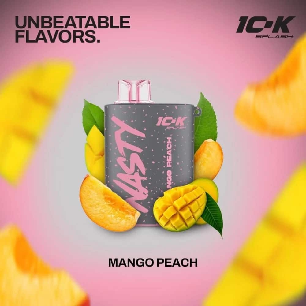 Nasty Splash Mango Peach Disposable Vape – 10000 Puffs