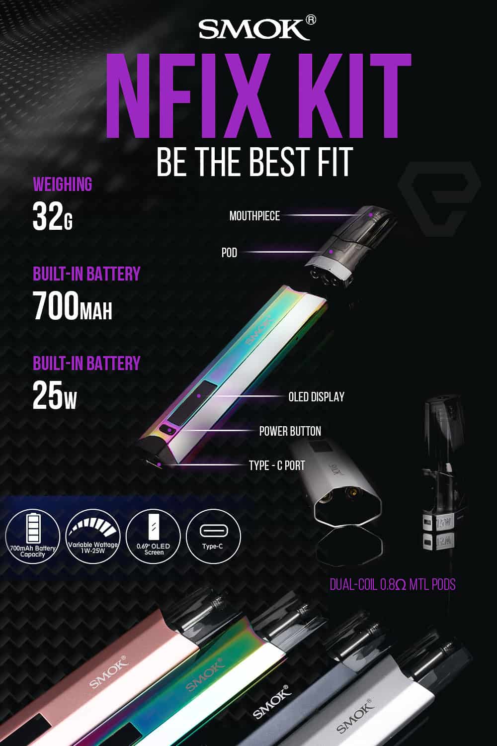 SMOK NFIX 25W Pod System
