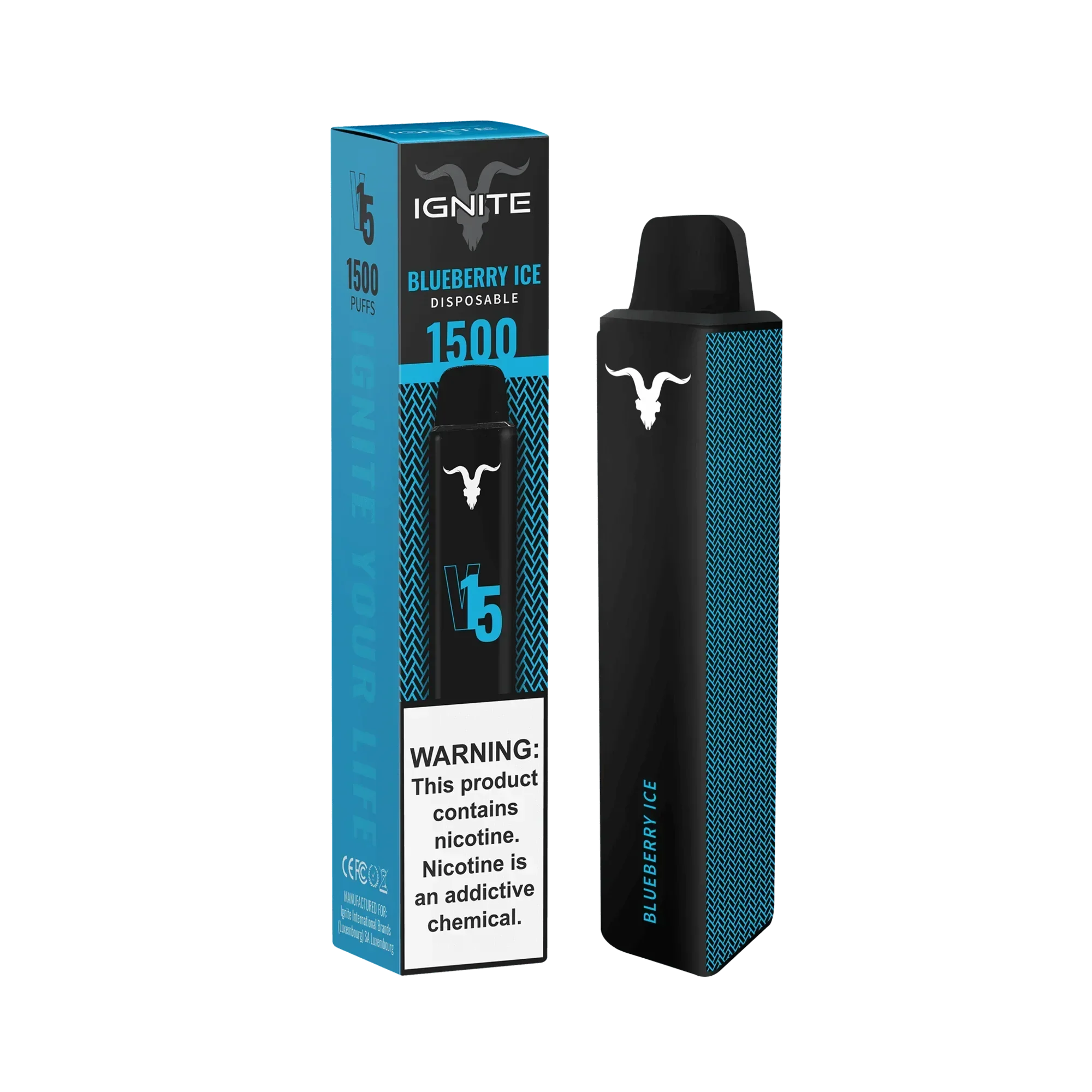 Ignite V15 Vape Pen Blueberry Ice (1500 Puffs)